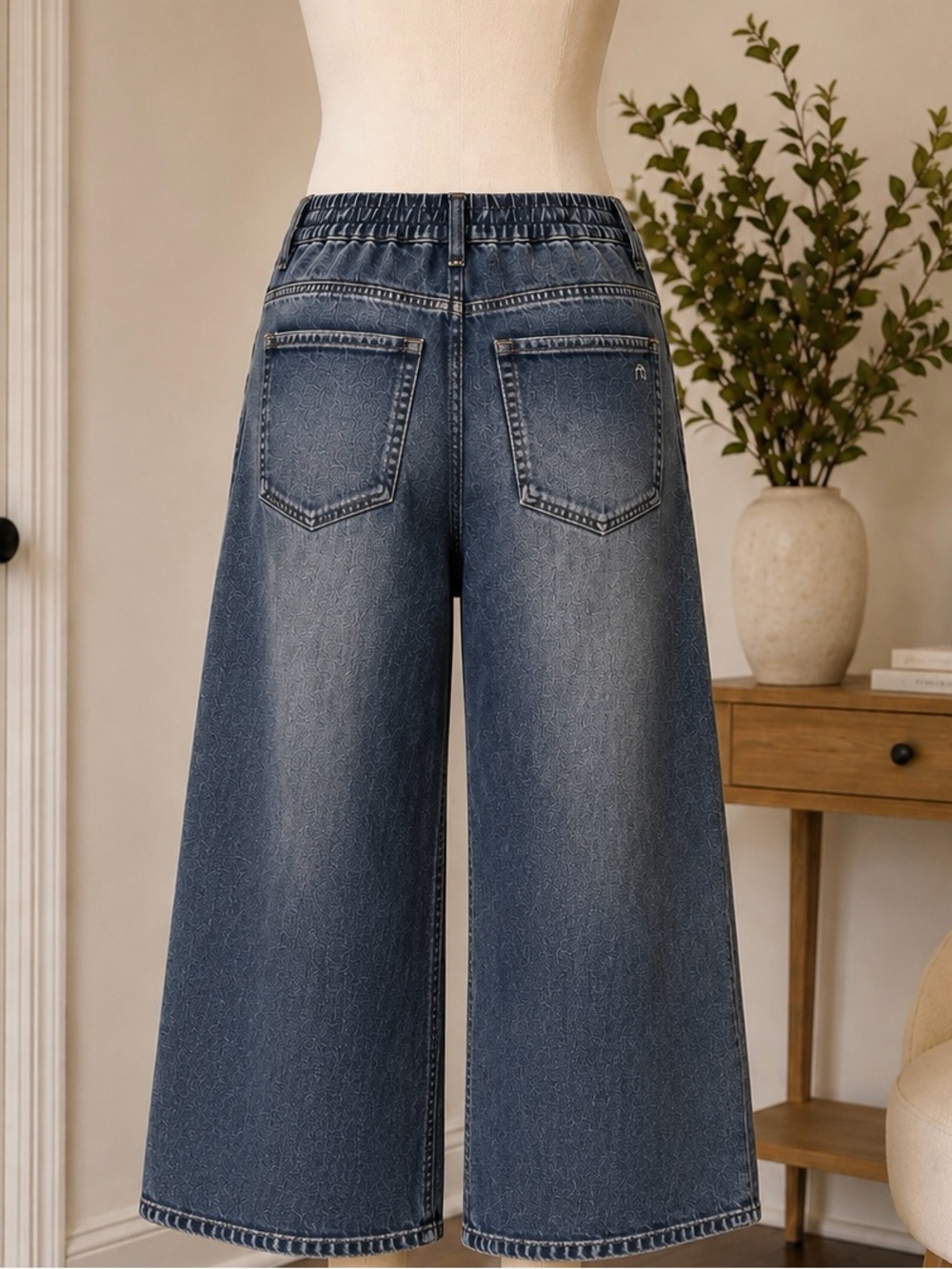 rag & bone Miramar Custom Tailored Petite Wide Leg Pants M/L - Picture 4 of 4